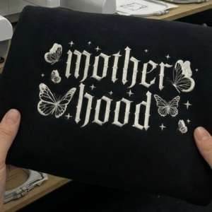 Embroidered "Motherhood" Sweatshirt